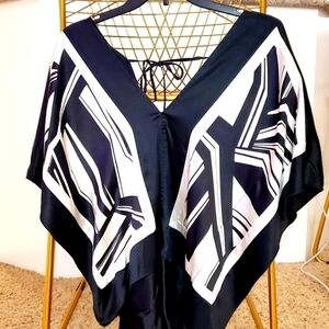 bebe | Silk Tie Back Blouse